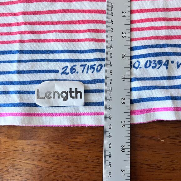 Lilly Pulitzer Women's S Hooded Tunic Top Striped Anchor Nautical Beach Cover Up - Picture 11 of 12